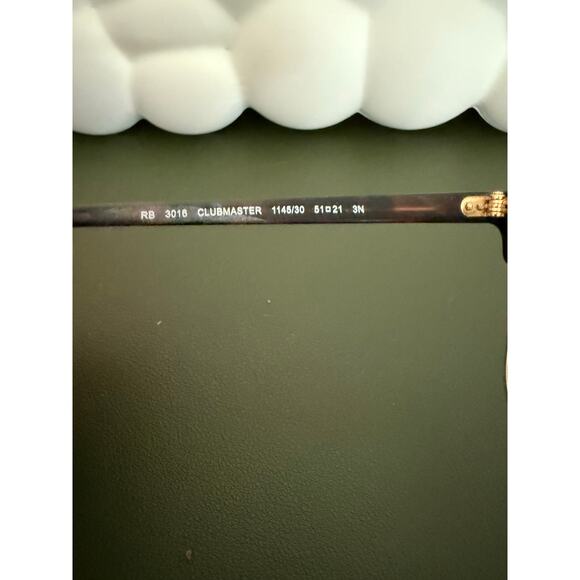 Ray Bans Clubmaster Polarized RB 3016 Tortoise Gold - Picture 2 of 6